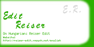 edit reiser business card